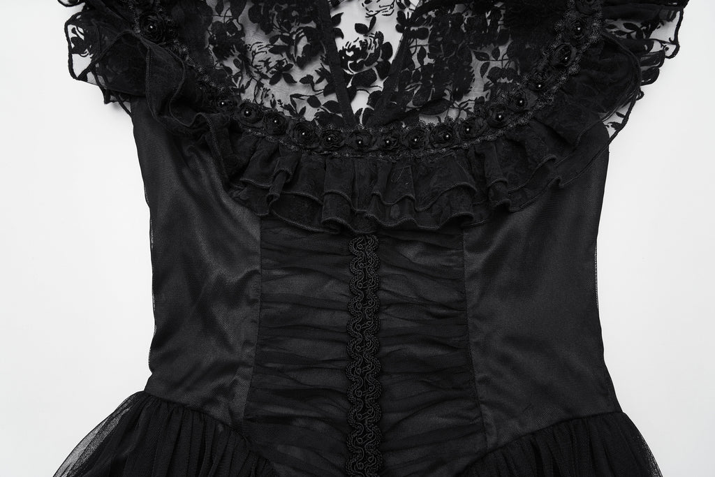 Punk Rave Seraphina Goth Flying Sleeve Dress - DevilGothic DevilGothic