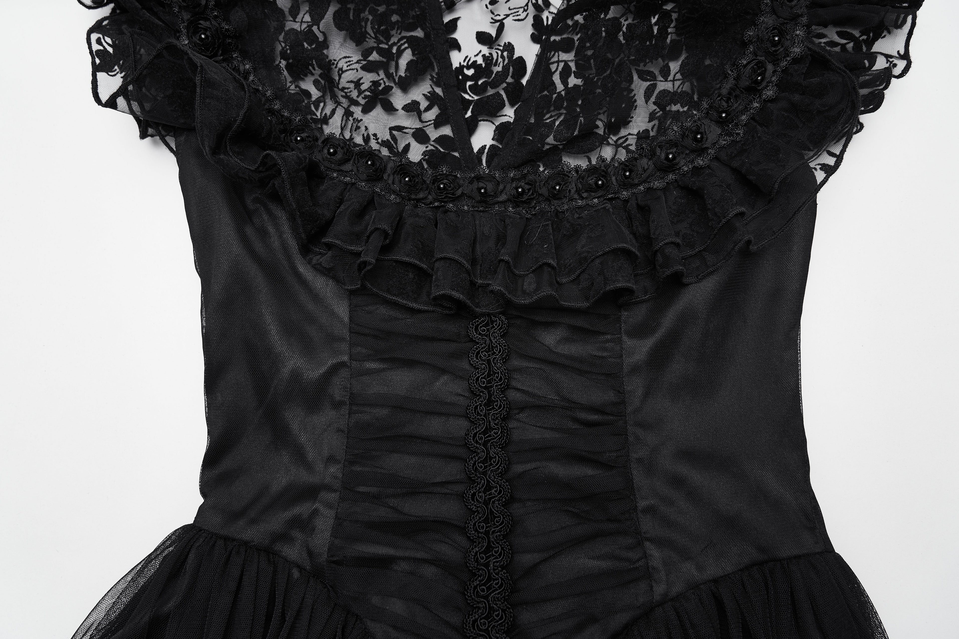 Punk Rave Seraphina Goth Flying Sleeve Dress - DevilGothic DevilGothic