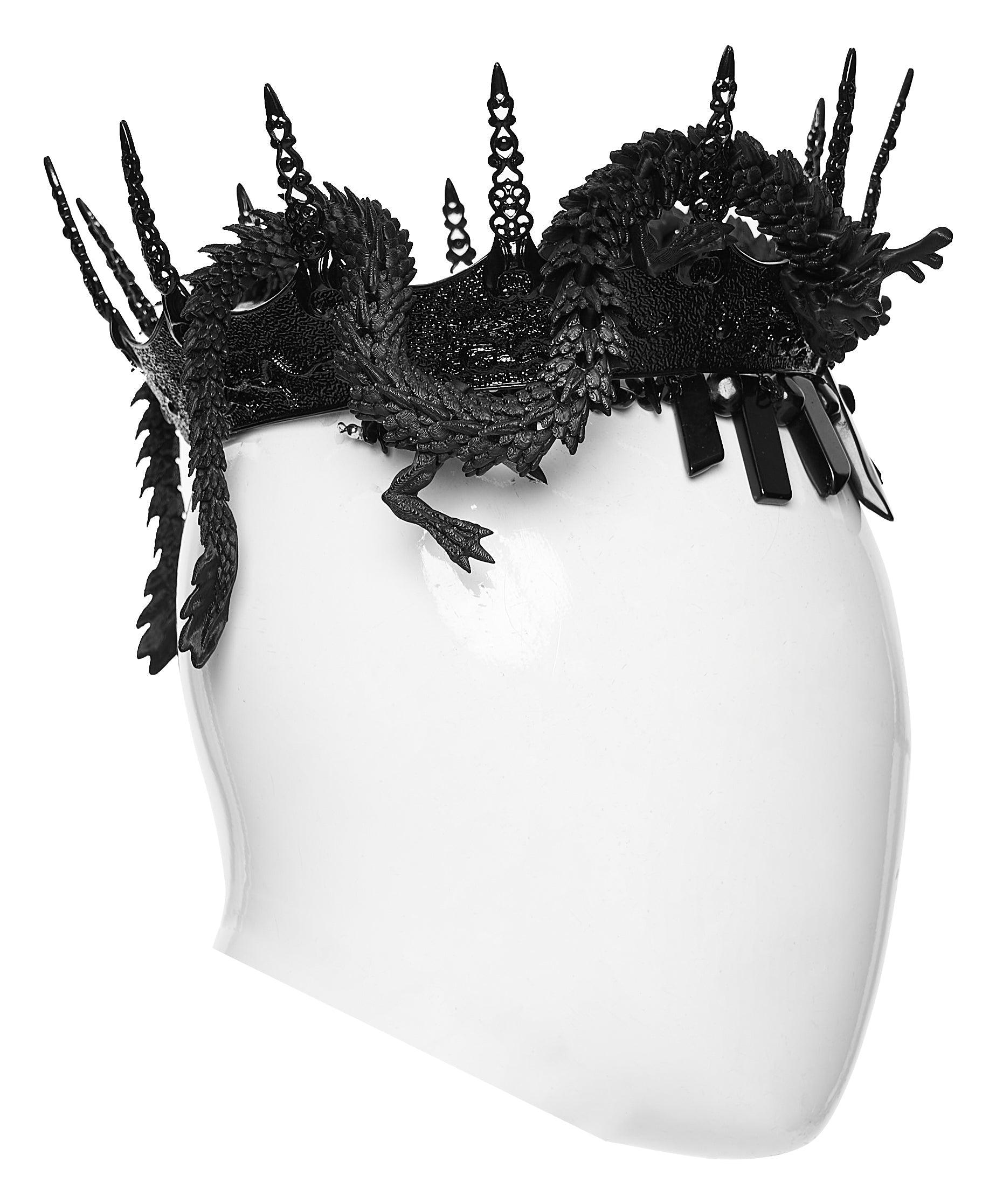 Punk Rave Goth Coiling Dragon Crown - DevilGothic DevilGothic