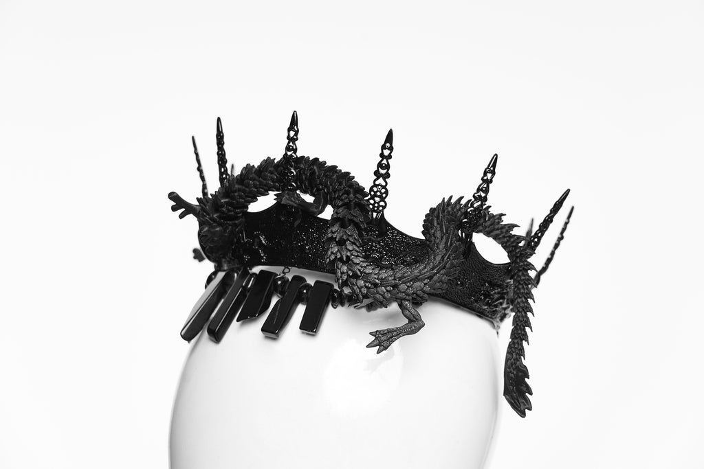Punk Rave Goth Coiling Dragon Crown - DevilGothic DevilGothic