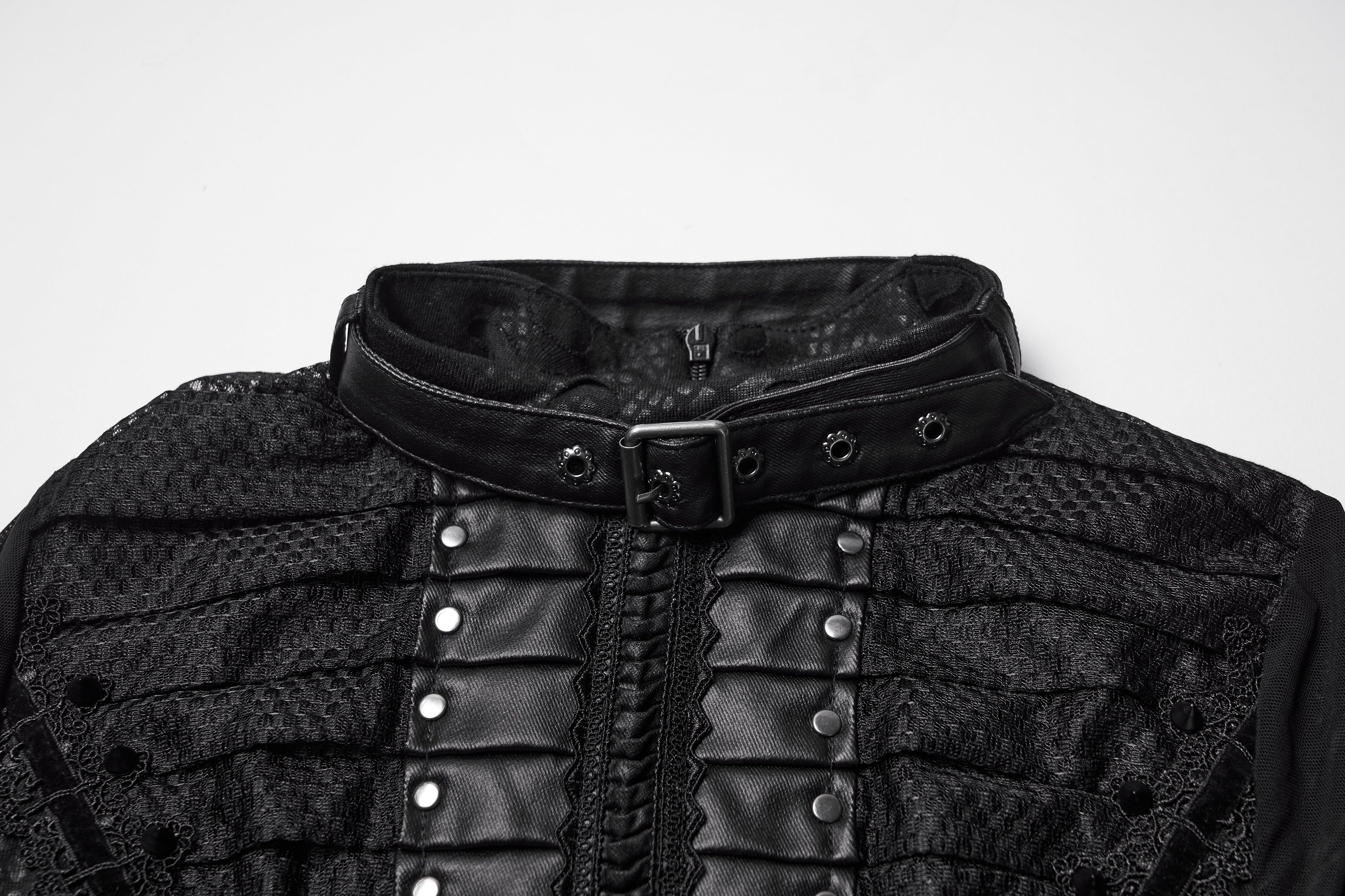 Punk Rave Seraphine Spinal Lace Panel Maxi Dress In Black - DevilGothic DevilGothic