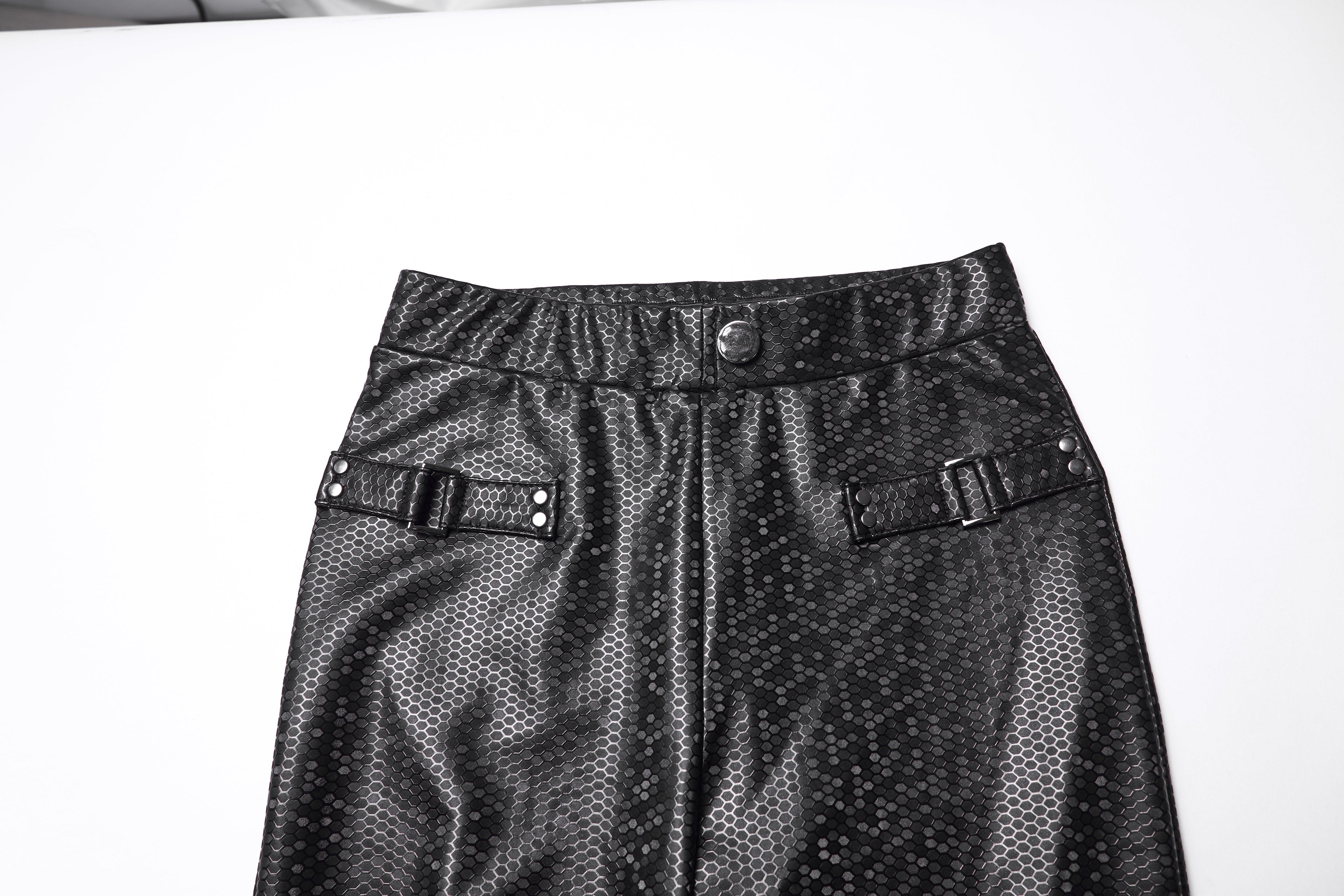 Punk Rave Ravenna Leggings - Black Prism Finish - DevilGothic DevilGothic