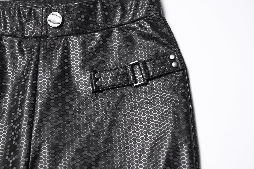 Punk Rave Ravenna Leggings - Black Prism Finish - DevilGothic DevilGothic