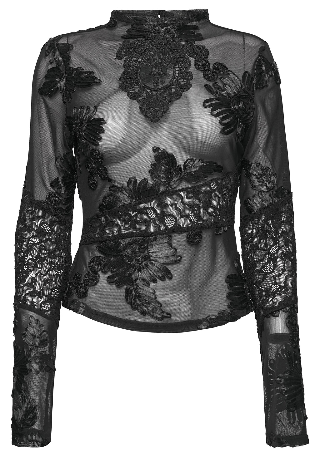 Punk Rave Goth Lace Undershirt - DevilGothic DevilGothic
