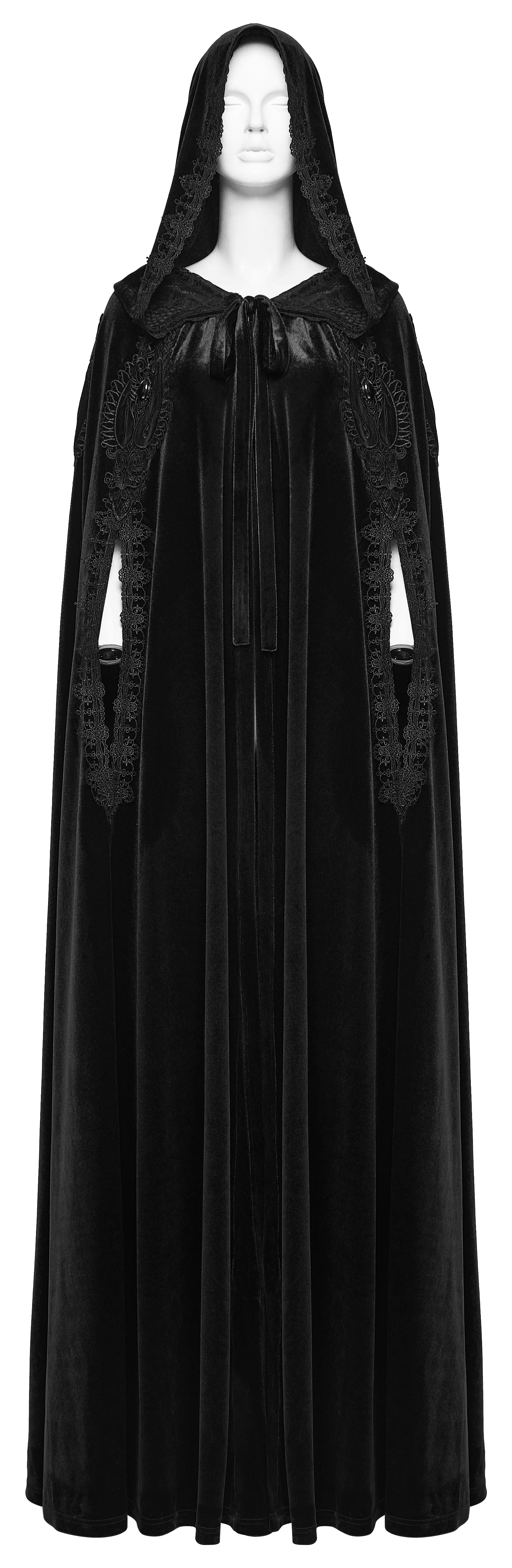 Punk Rave Goth Velvet Cloak – Black - DevilGothic DevilGothic