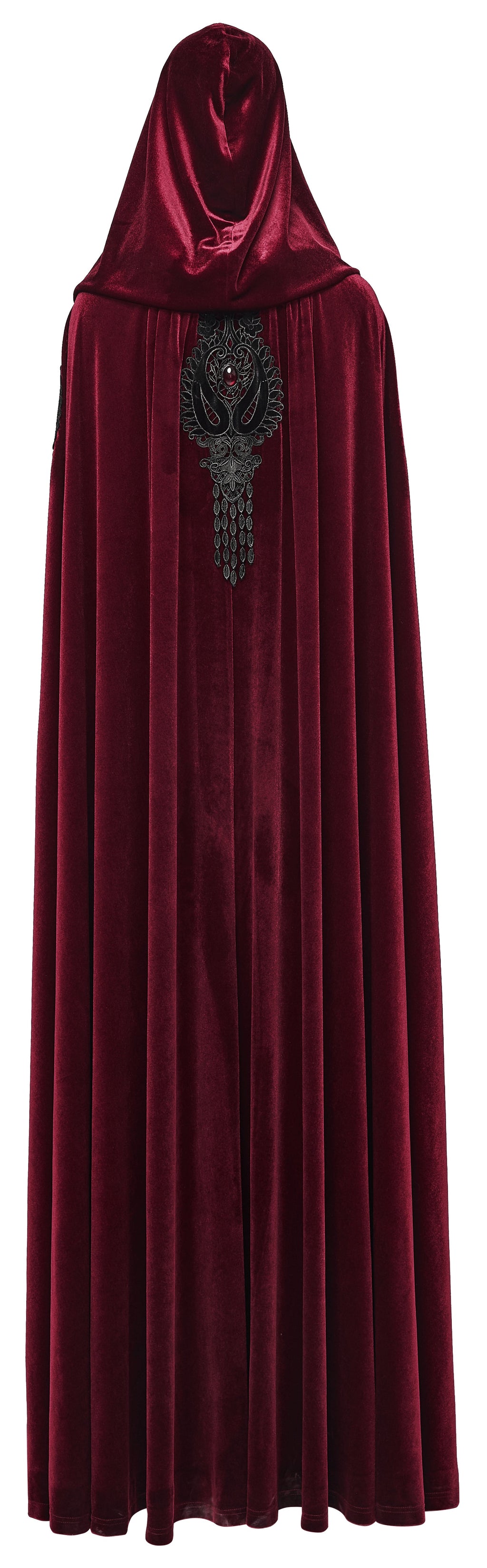 Punk Rave Seraphiel Gothic Velvet Cloak – Blood Red - DevilGothic DevilGothic