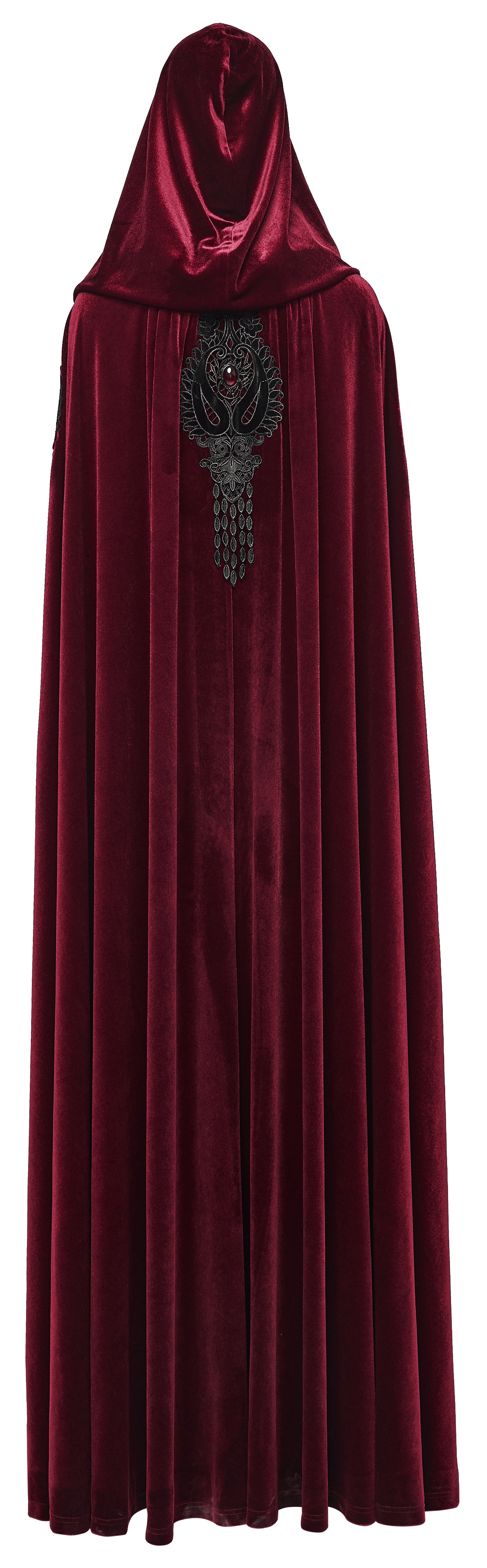 Punk Rave Seraphiel Gothic Velvet Cloak – Blood Red - DevilGothic DevilGothic