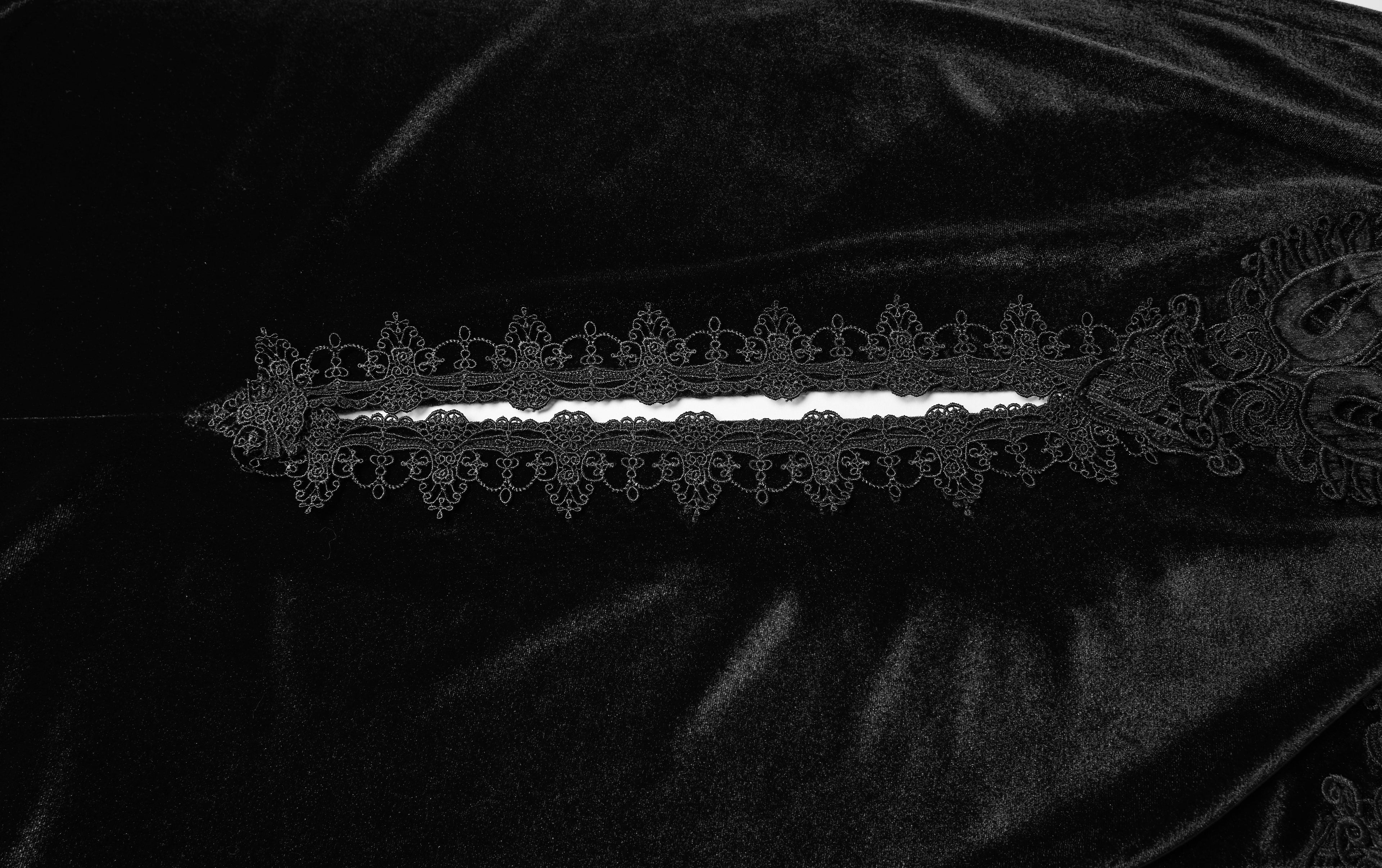 Punk Rave Goth Velvet Cloak – Black - DevilGothic DevilGothic