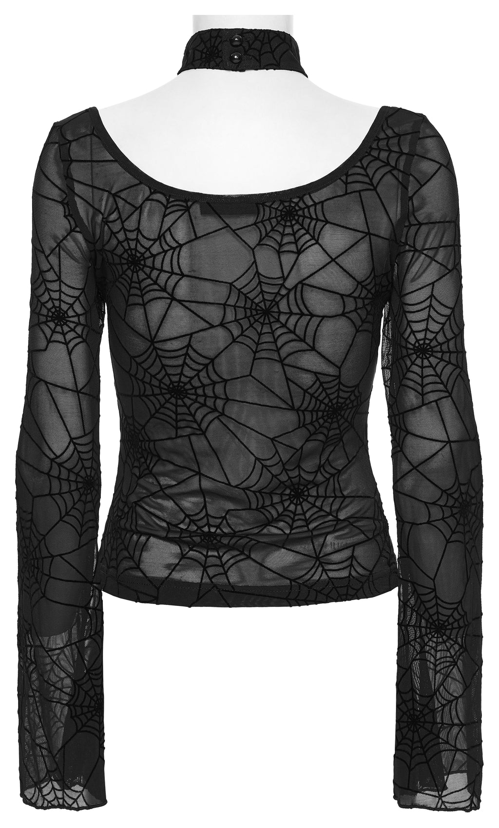 Punk Rave Lilith Gothic Spider Web T-Shirt - DevilGothic DevilGothic