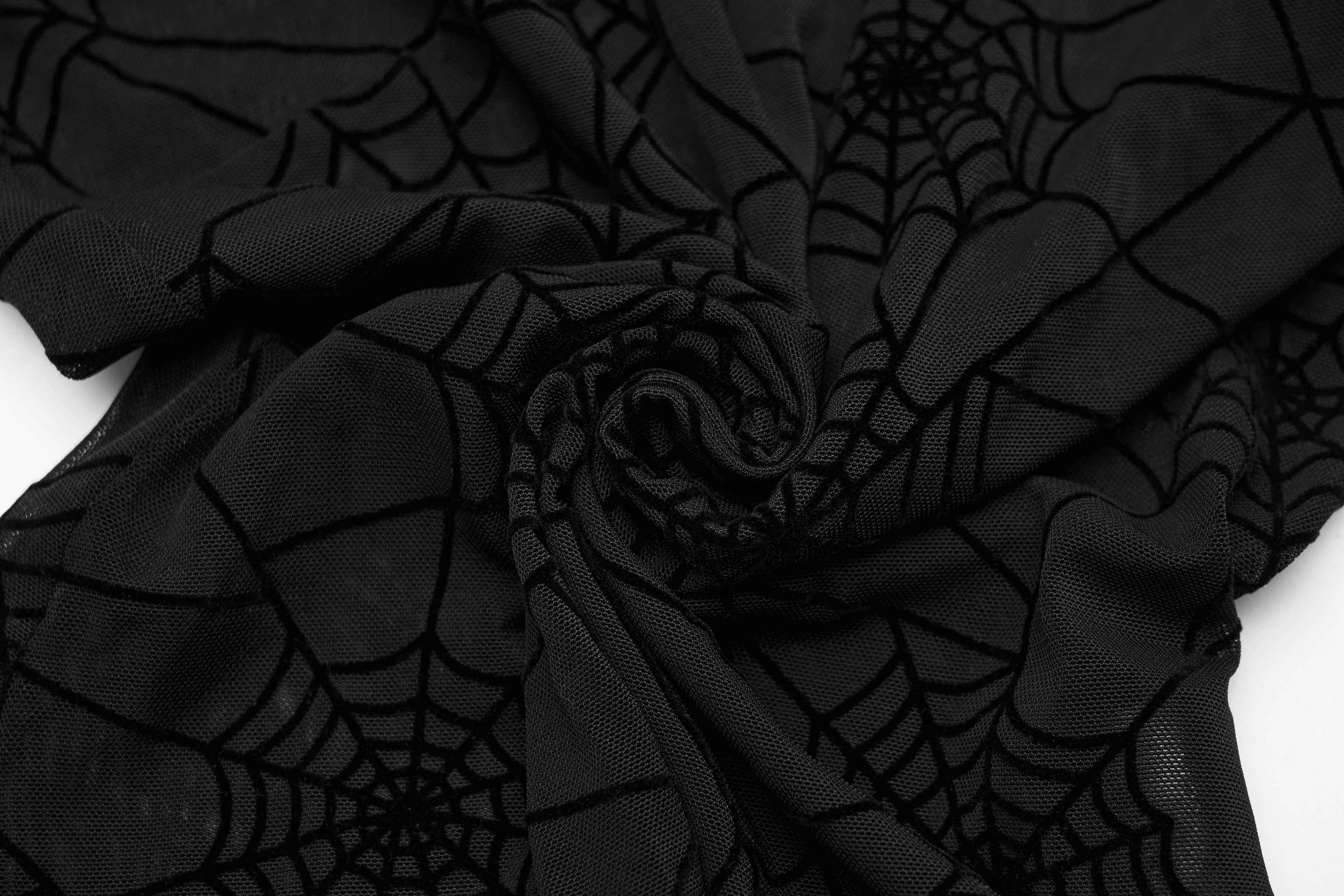 Punk Rave Lilith Gothic Spider Web T-Shirt - DevilGothic DevilGothic