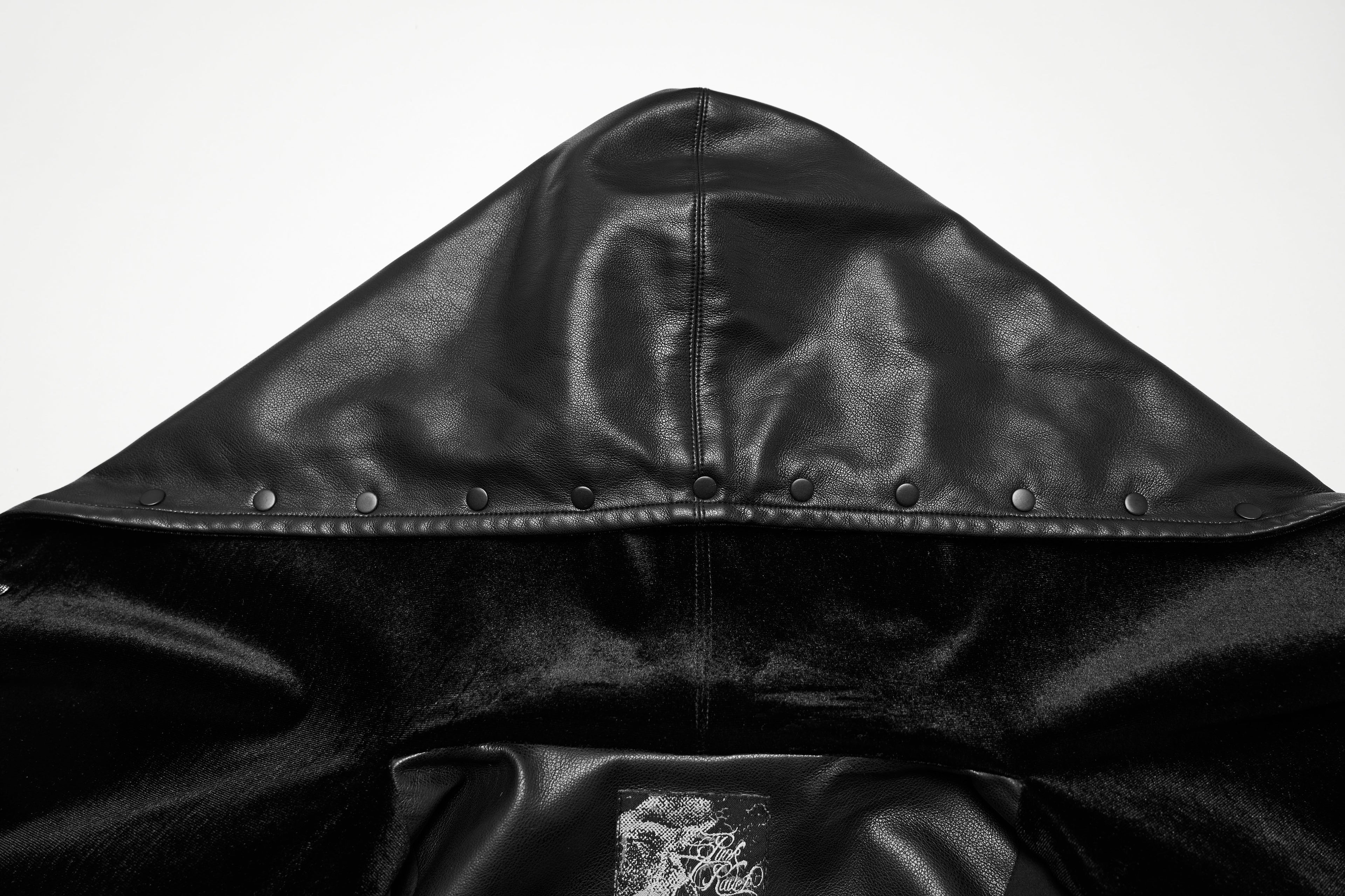 Punk Rave Nyx Hooded Faux Leather Jacket - DevilGothic DevilGothic