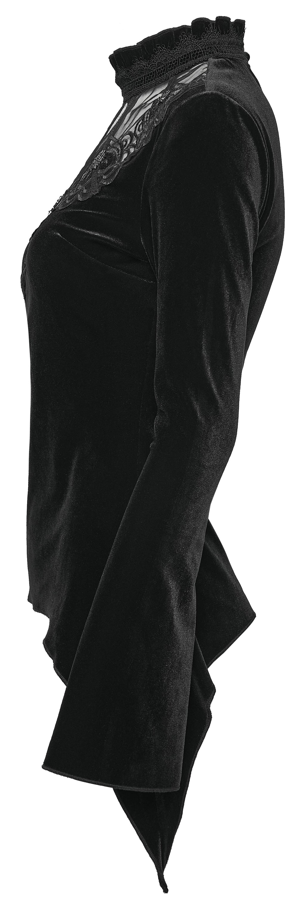 Punk Rave Belladonna Demon’s Hand Velvet T-Shirt - DevilGothic DevilGothic
