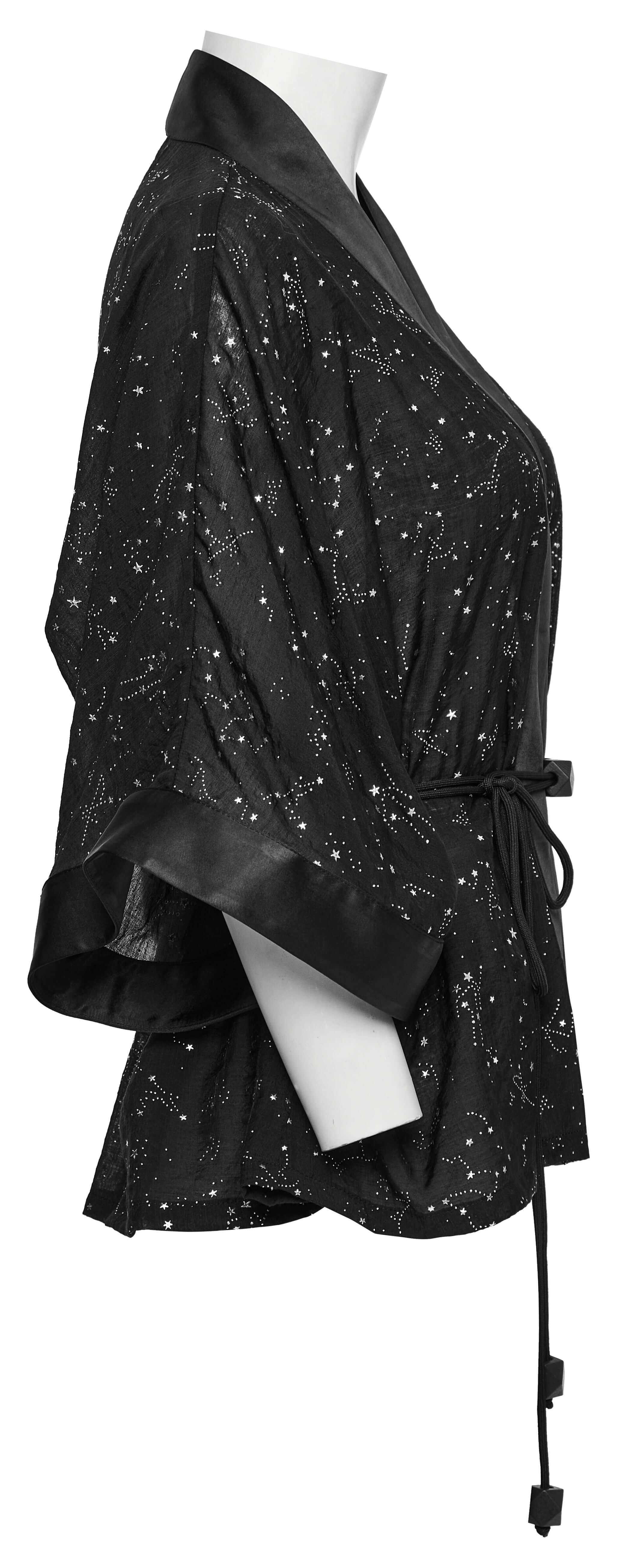 Punk Rave Augusta Constellation Print Kimono Top or Jacket - DevilGothic DevilGothic