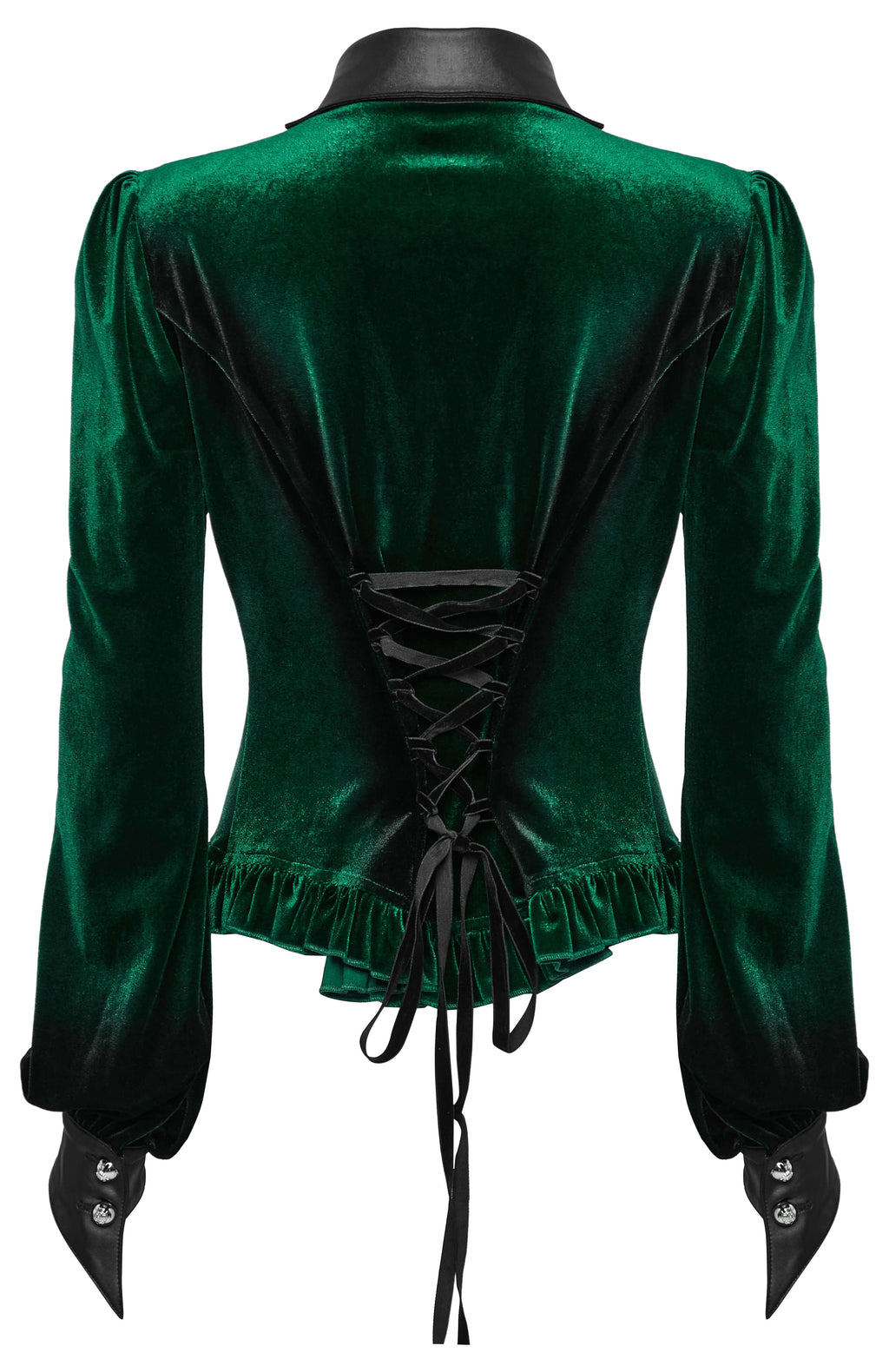 Punk Rave Fawn Gradient Printed Shirt in Green - DevilGothic DevilGothic