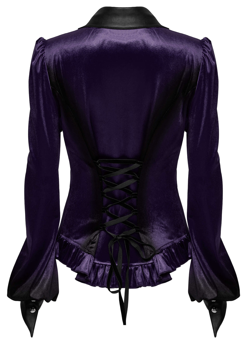 Punk Rave Fawn Gradient Printed Shirt in Violet - DevilGothic DevilGothic