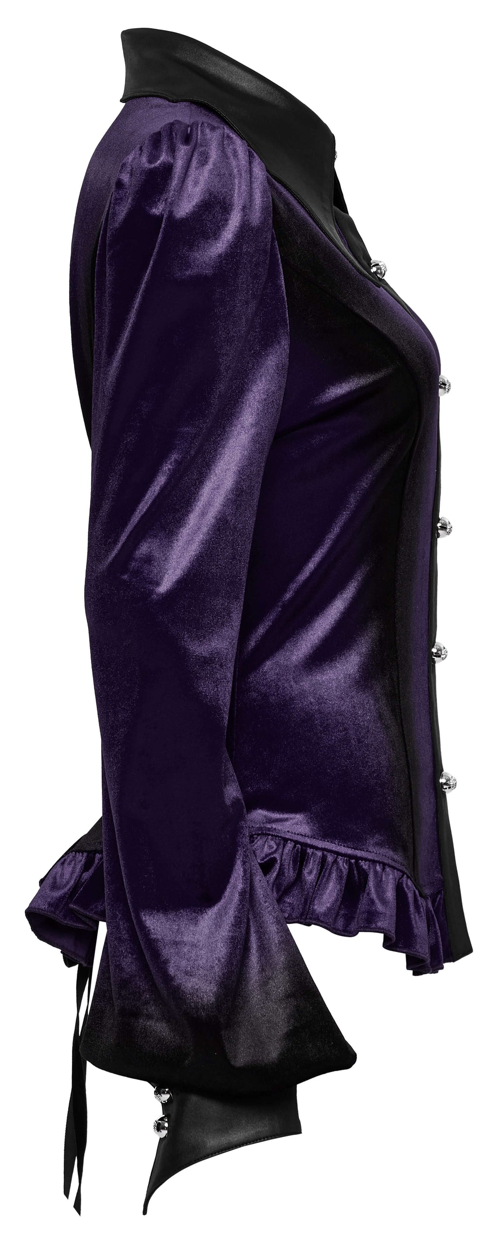 Punk Rave Fawn Gradient Printed Shirt in Violet - DevilGothic DevilGothic