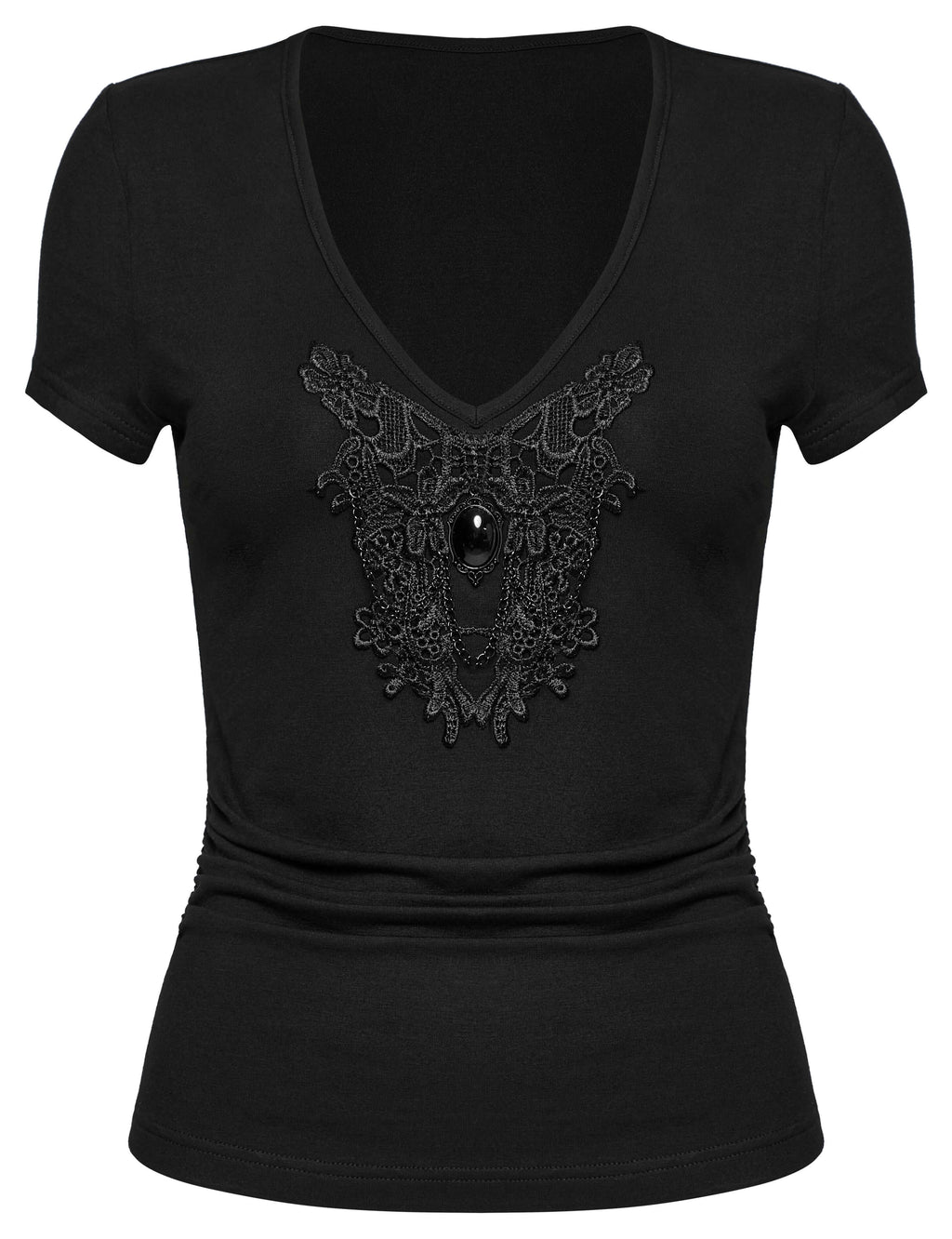 Punk Rave Armida V-neck T-shirt - DevilGothic DevilGothic