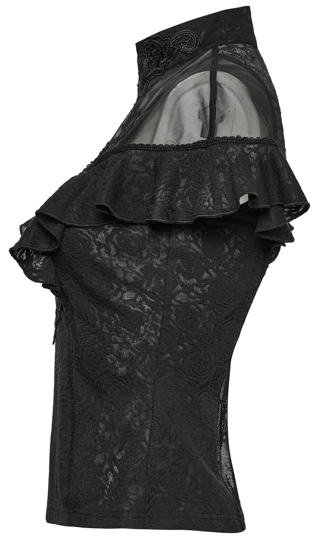 Punk Rave Gothic Applique Top - DevilGothic DevilGothic