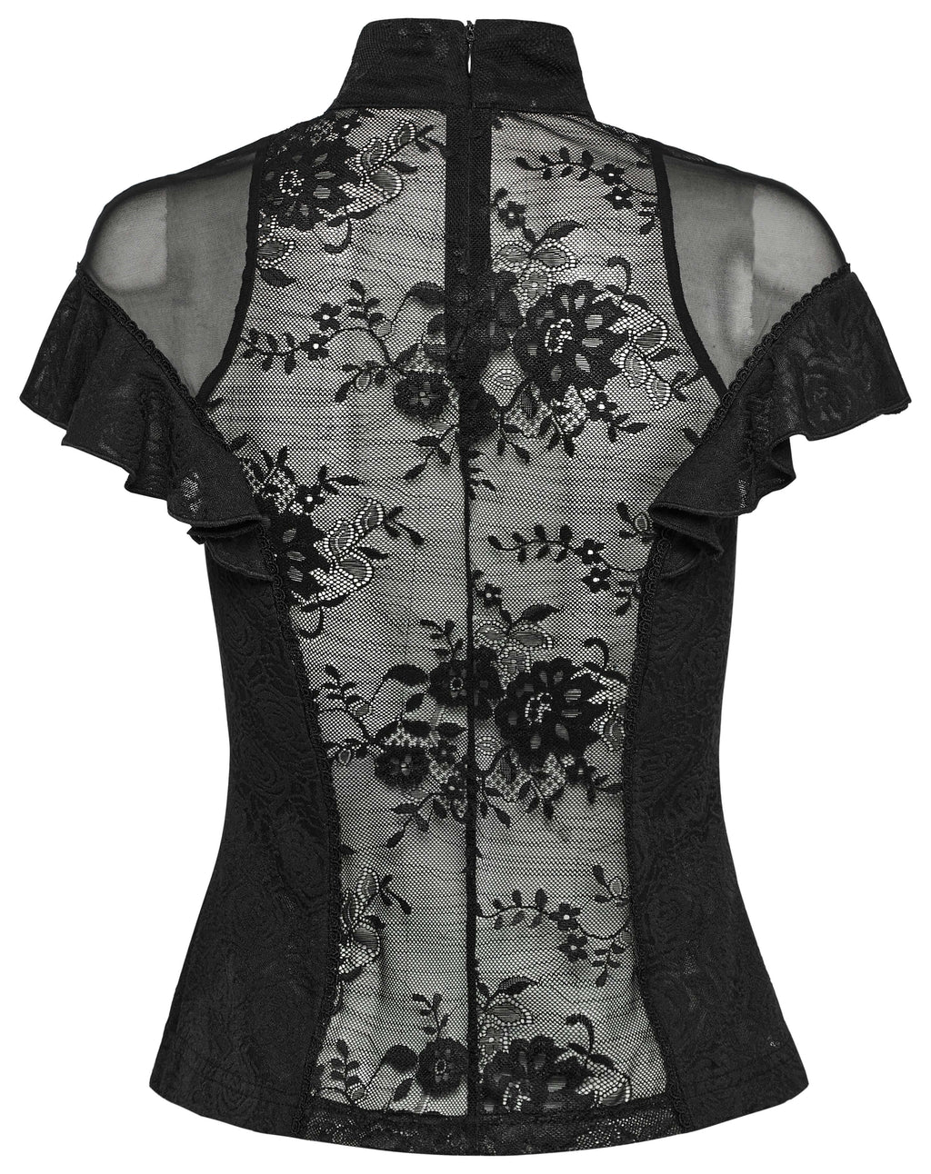 Punk Rave Gothic Applique Top - DevilGothic DevilGothic