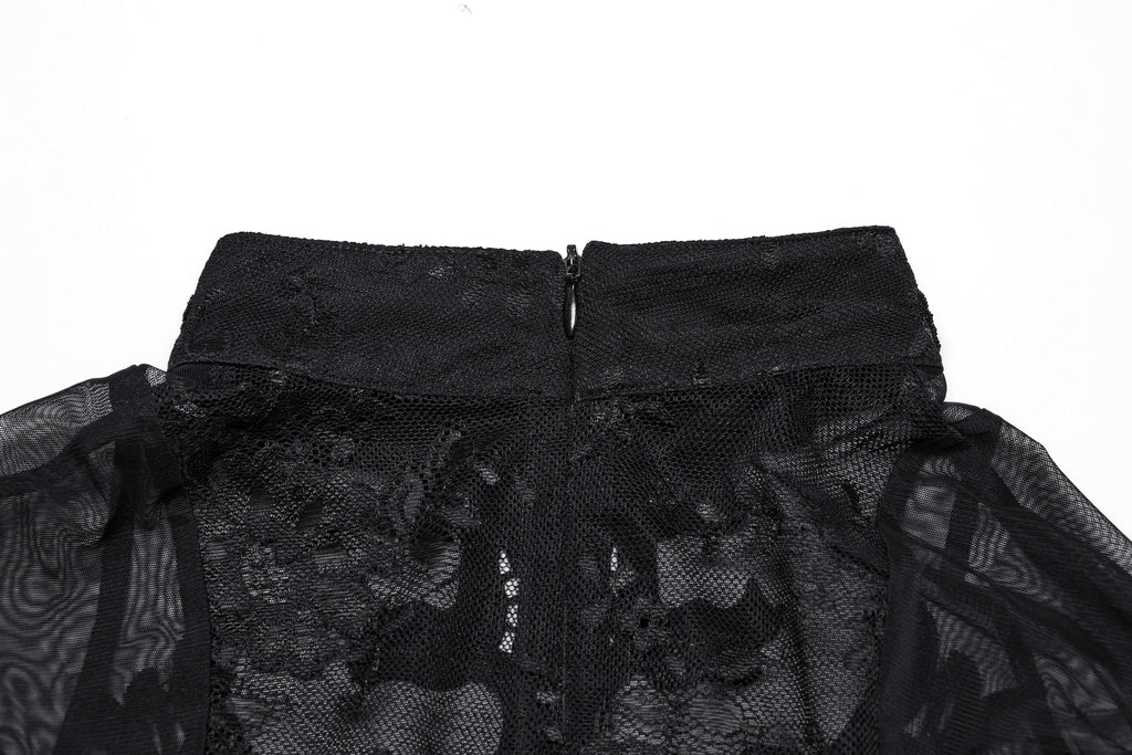 Punk Rave Gothic Applique Top - DevilGothic DevilGothic