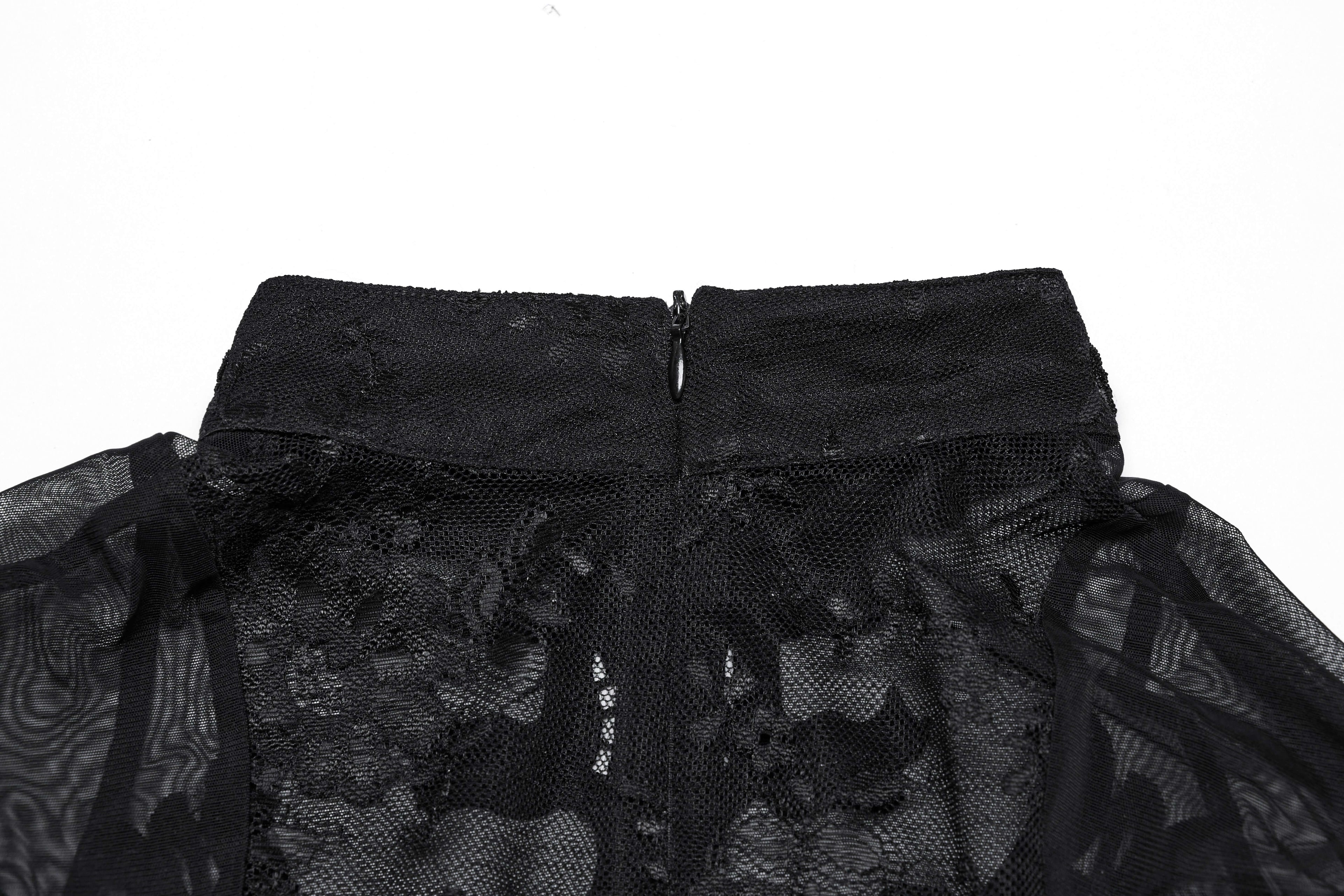 Punk Rave Gothic Applique Top - DevilGothic DevilGothic