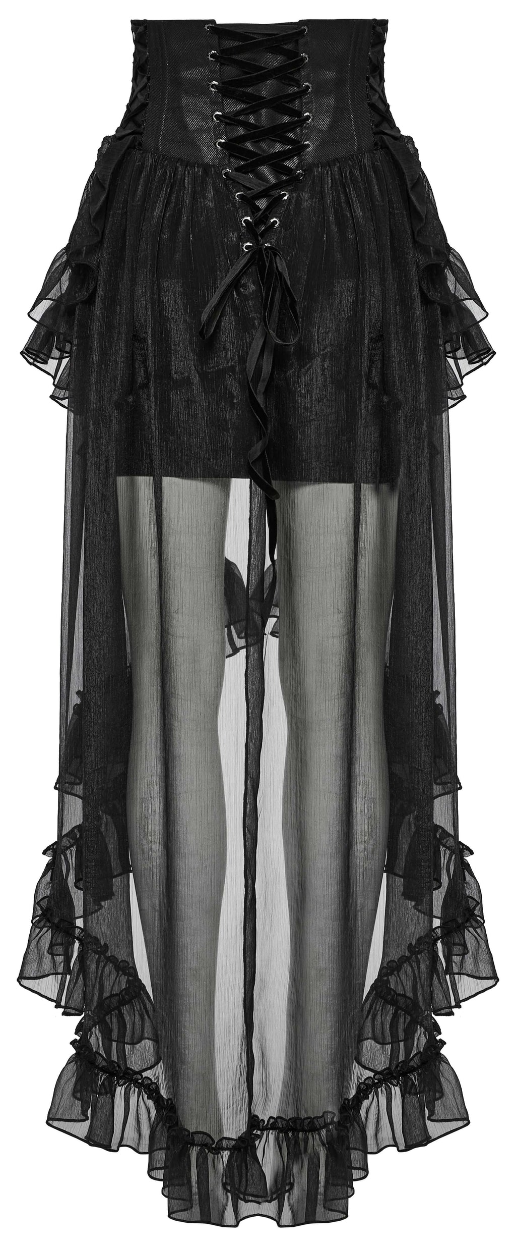 Punk Rave Dila Romantic Chiffon Skirt - DevilGothic DevilGothic
