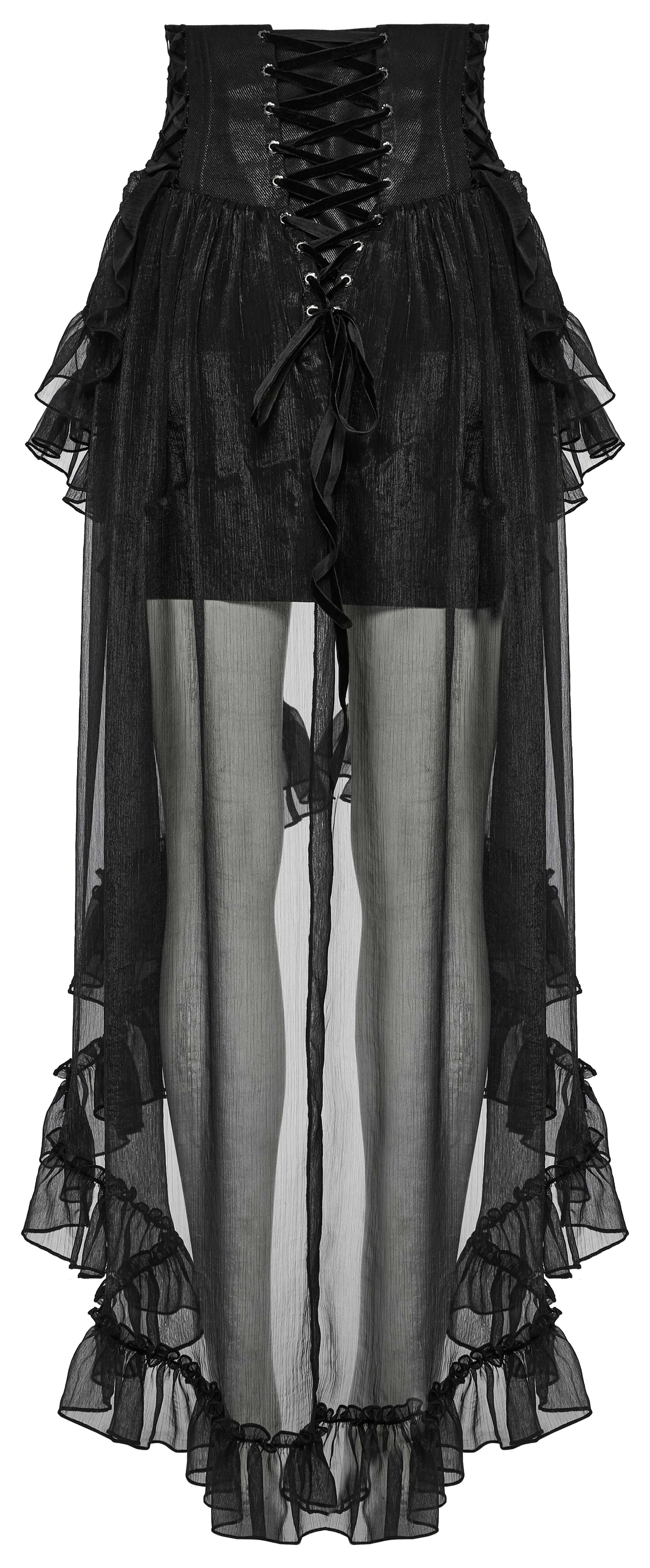 Punk Rave Dila Romantic Chiffon Skirt - DevilGothic DevilGothic