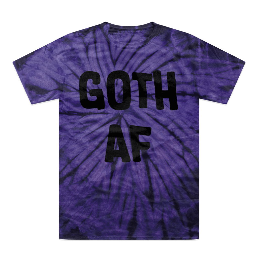 Goth AF Tonal Spider Tie-Dye T-Shirt - DevilGothic DevilGothic