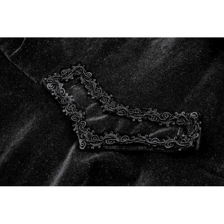 Dark in Love Lilith Officer Velvet Coat - DevilGothic DevilGothic
