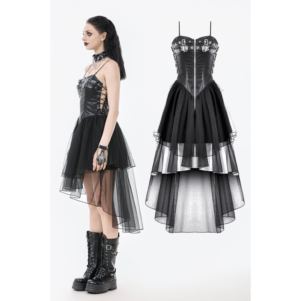 Dark in Love Isolde Buckled Corset Dress - DevilGothic DevilGothic