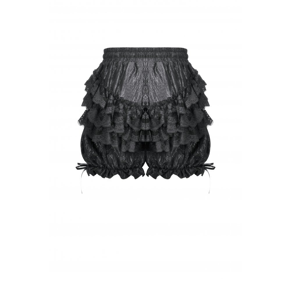 Dark in Love Rosalie Baroque Lace Frill Gothic Bloomers - DevilGothic DevilGothic