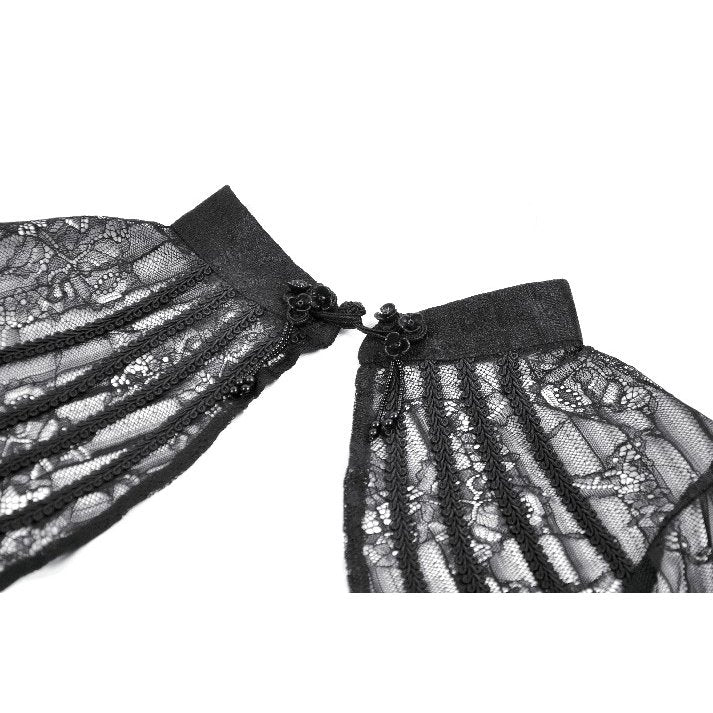 Dark in Love Elara Gothic Versatile Lace Shoulder Cape - DevilGothic DevilGothic