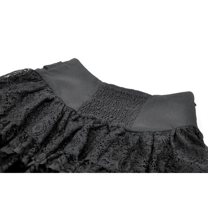 Dark in Love Astrid Lace Buckle Skirt - DevilGothic DevilGothic