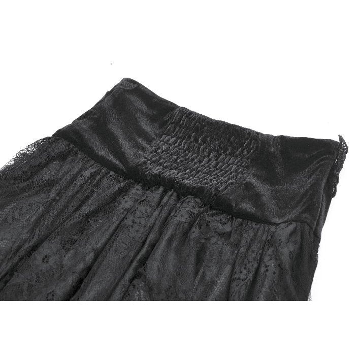 Dark in Love Gloriana Draped Maxi Skirt - DevilGothic DevilGothic