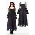 Dark in Love Lilith Bell Sleeve Gothic Maxi Dress - DevilGothic DevilGothic