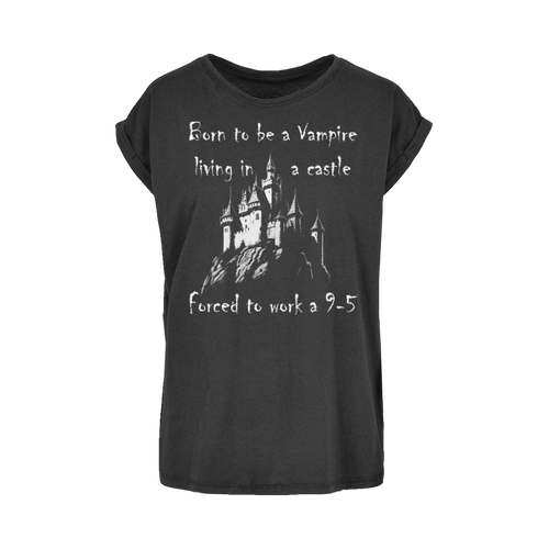 Born to be a Vampire Women's Extended Shoulder T-Shirt XS-5XL - DevilGothic DevilGothic