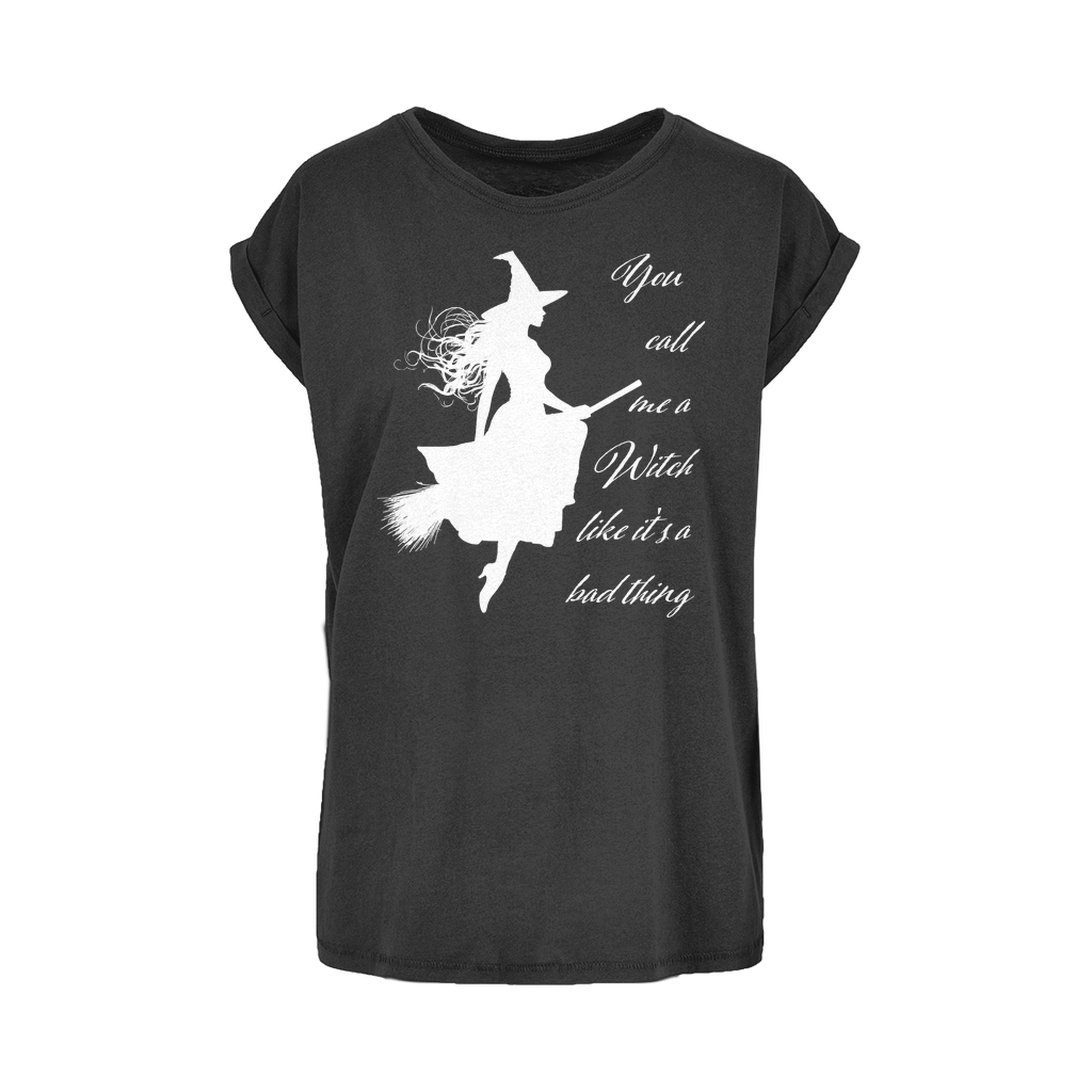 Call Me a Witch Women's Extended Shoulder T-Shirt XS-5XL - DevilGothic DevilGothic