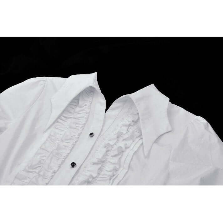 Dark in Love Queeny White Gothic Demon Shirt - DevilGothic DevilGothic