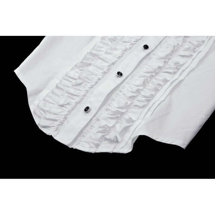 Dark in Love Queeny White Gothic Demon Shirt - DevilGothic DevilGothic