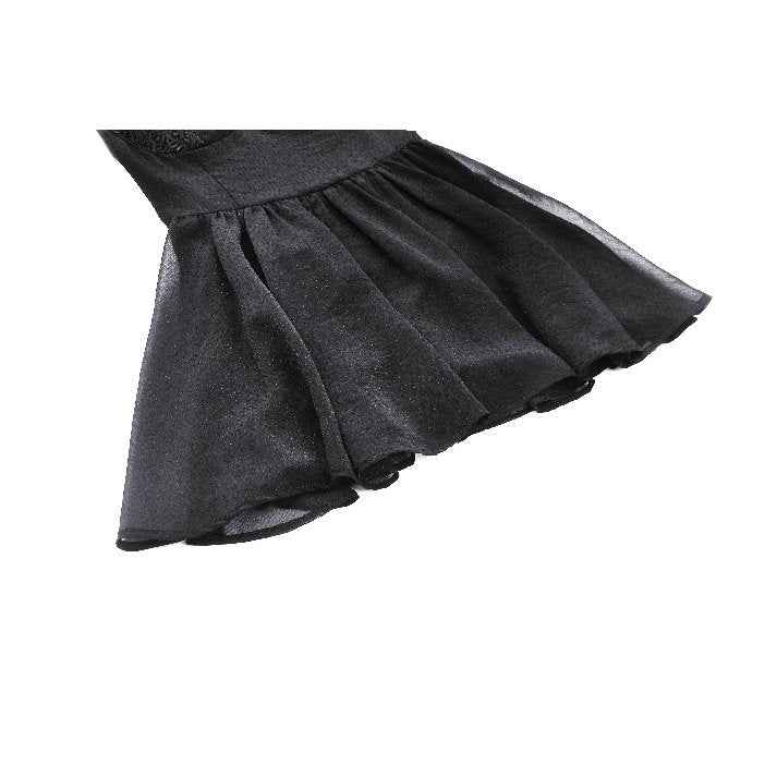 Dark in Love Greta Dark Mystique Gothic Lace-Up Mesh Dress