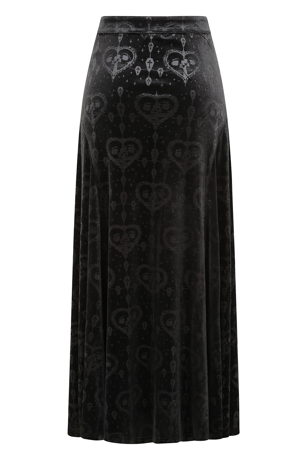 Banned Trivia Goth Velvet Skirt in Black - DevilGothic DevilGothic