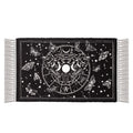 Lunar Moth Rug Gothic Cotton Moon Phase Decor
