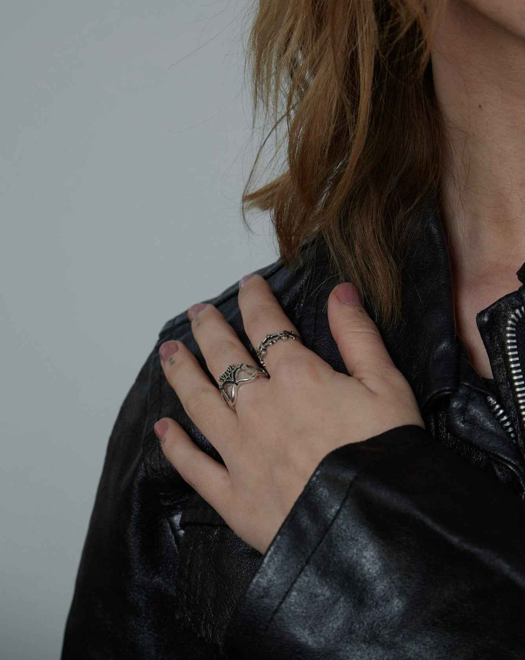 Sterling Silver Skeleton Vampire Ring