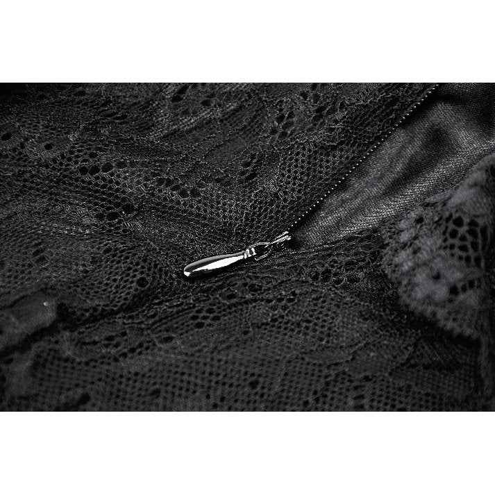 Dark in Love Nevaeh Gothic Lace and Mesh Mermaid Skirt