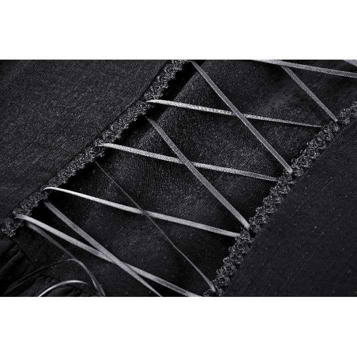 Dark in Love Greta Dark Mystique Gothic Lace-Up Mesh Dress
