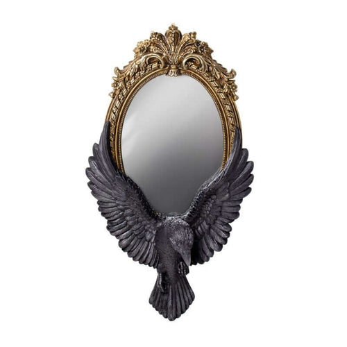 Alchemy Gothic Raven's Gaze Wall Mirror - DevilGothic DevilGothic