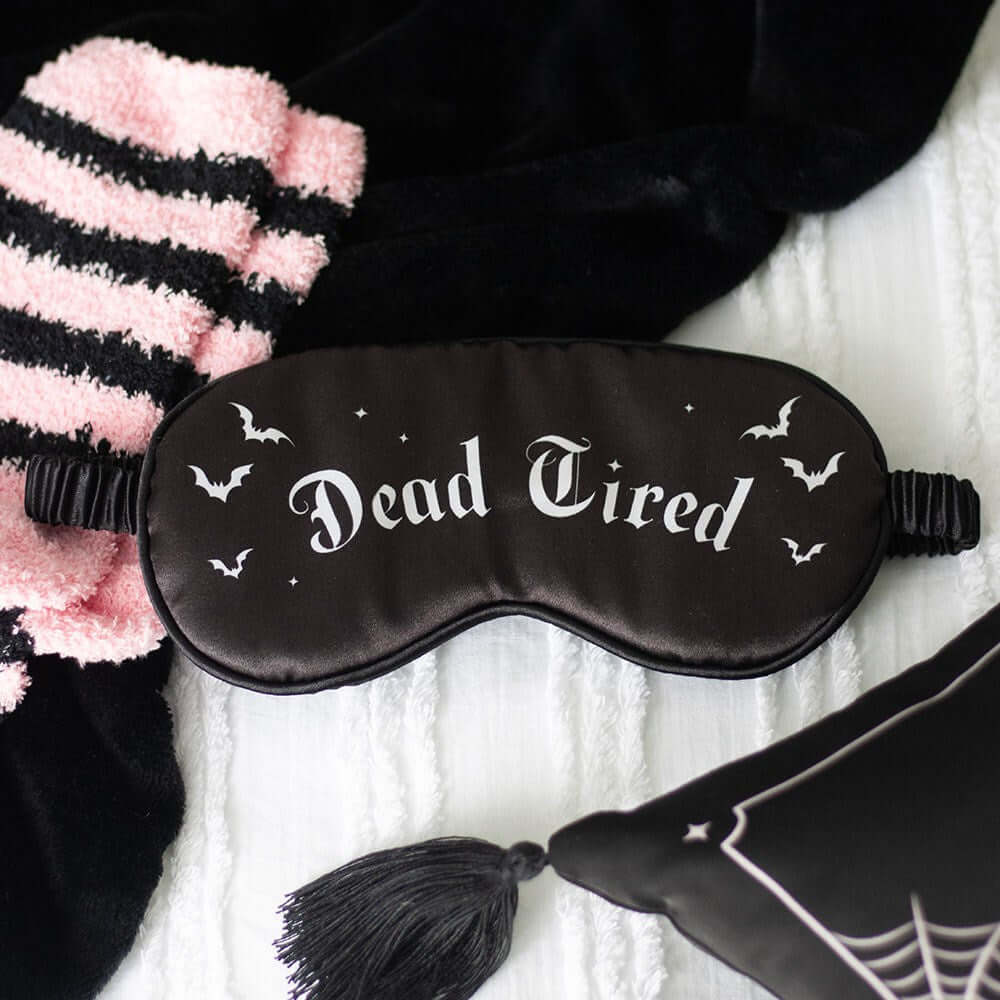 Gothic Gifts Dead Tired Satin Sleep Mask - DevilGothic DevilGothic