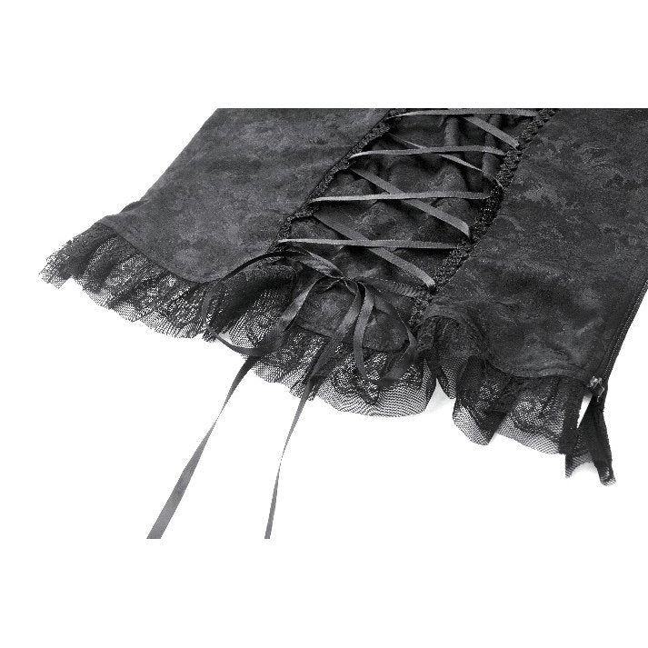Dark in Love Seraphine Lace Shoulder Goth Top - DevilGothic DevilGothic