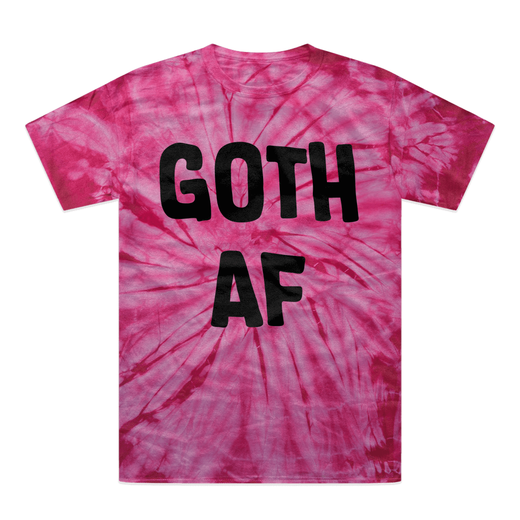 Goth AF Tonal Spider Tie-Dye T-Shirt - DevilGothic DevilGothic