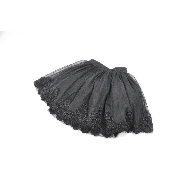Dark in Love Bellatrix Gothic Embroidered Petticoat Skirt - DevilGothic DevilGothic